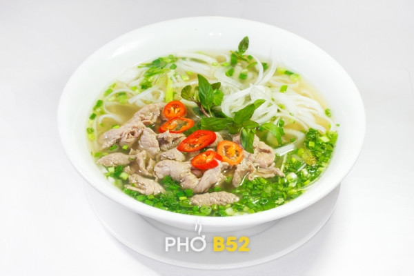 Cận cảnh bát phở B52. Ảnh chụp màn hình.