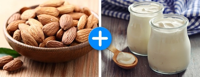 Một số vitamin như A, D và E sẽ được hấp thu tốt nhất khi kết hợp với chất béo trong hạnh nhân. Vậy tại sao bạn không thử kết hợp 2 loại thực phẩm này trong thực đơn giảm béo của mình.