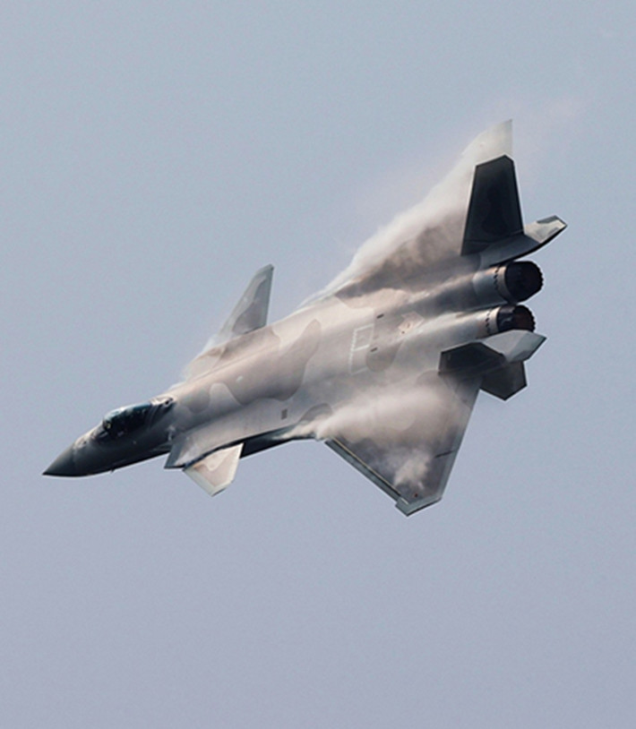 J-20 là minh chứng cho sự trỗi dậy của Trung Quốc trong lĩnh vực hàng không quân sự, thể hiện tham vọng của nước này và tạo dựng bản sắc riêng, khẳng định vị thế cường quốc hàng không quân sự toàn cầu. Ảnh: Global Times.