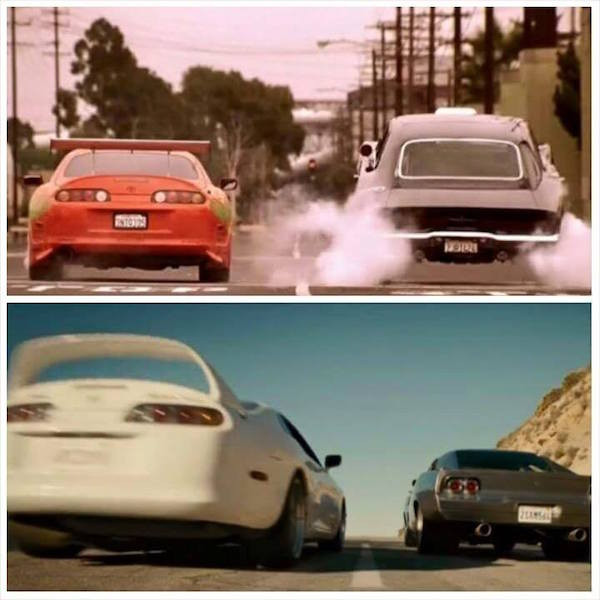Chiếc Toyota Supra được nhân vật Brian lái ở đoạn cuối phim là xe của diễn viên quá cố Paul Walker. Paul cũng là một người yêu xe, anh có cảm tình đặc biệt với 2 dòng xe là Toyota Supra và Nissan Skyline GT-R. Chính vì vậy, đoàn làm phim đã xin phép gia đình của Paul và mượn chiếc Supra từ bộ sưu tập của anh để sử dụng trong phim.