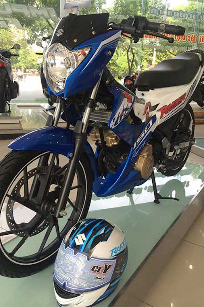 Sắp tới, Suzuki Raider phiên bản GP đặc biệt sẽ được phân phối tới tay khách hàng.