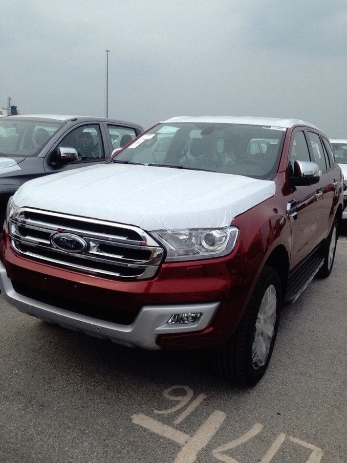 Hiện tại, những lô xe Ford Everest 2015 đã được nhập về Việt Nam và hiện đang nằm trong một bãi xe của hãng, chờ đợi ngày ra mắt chính thức.