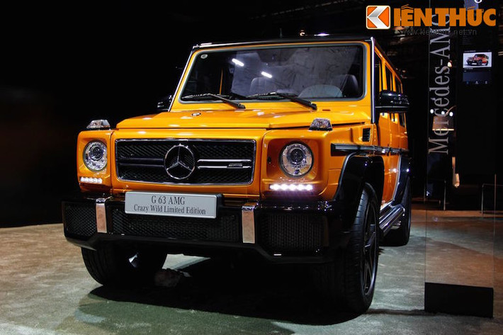 Điểm ấn tượng đầu tiên của phiên bản G63 AMG Crazy Wild Edition đó là màu sơn vàng Solarbeam "chói lọi".