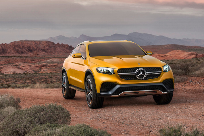 GLC Coupe Concept có thiết kế là sự tổng hợp của nhiều dòng crossover của Mercedes gần đây.