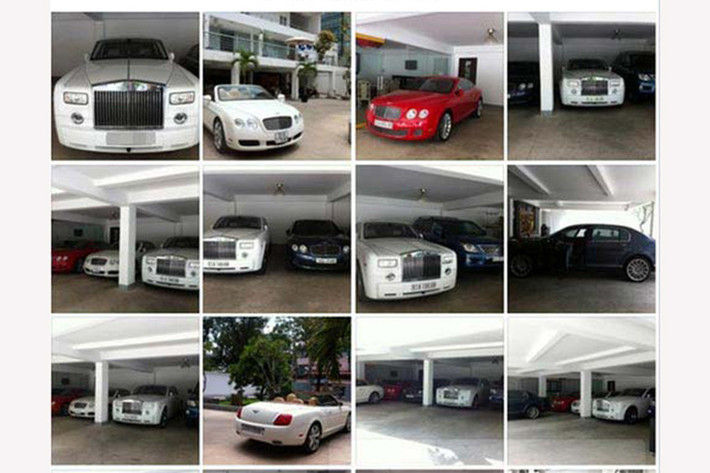 Những bức ảnh chụp dàn siêu xe được Phan Quang Thành chia sẻ trên Facebook cá nhân.