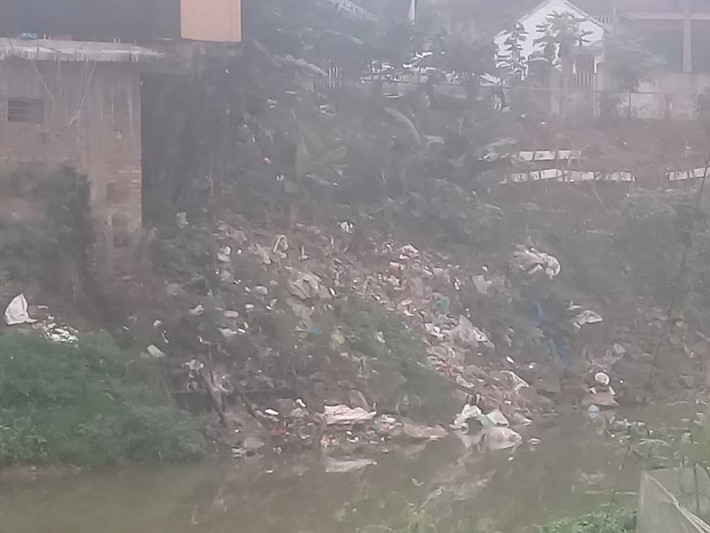 Ông Nguyễn Văn Tình (người dân địa phương) cho biết: "Hàng ngày cứ mỗi lần đi qua đây mùi hôi thối bốc lên nồng nặc, khó chịu, không khí ô nhiễm đáng sợ. Thậm chí, có thời gian, họ còn vứt cả lợn, gà chết xuống ngòi''.