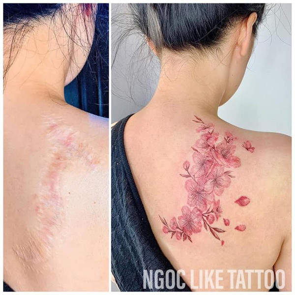 Sự tâm huyết của Ngọc với nghệ thuật xăm hình che sẹo khiến ngay cả những người từng có định kiến với xăm cũng thay đổi quan điểm, chủ động nhờ Ngọc xăm hình.