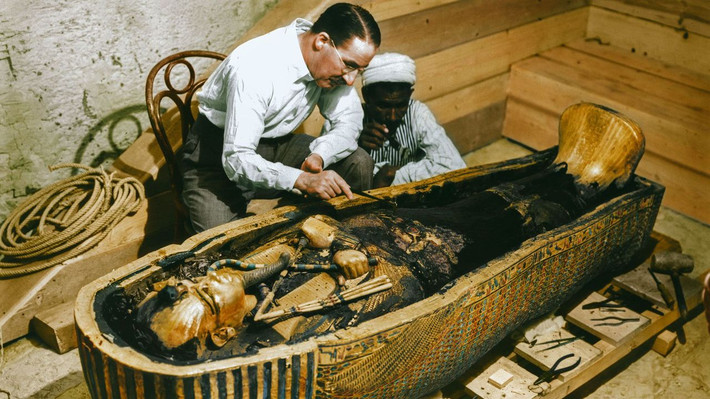 Việc phát hiện ra lăng mộ của Vua Tutankhamun vào năm 1922 được coi là một trong những phát hiện khảo cổ phi thường nhất của thế kỷ 20. Ảnh: @BBC.