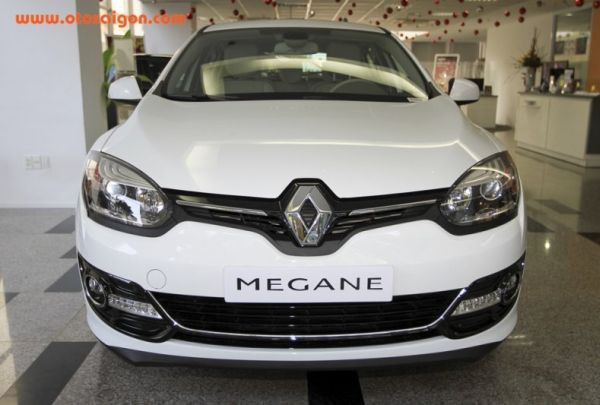 Chiếc xe được mạ crôm và sơn đen làm tăng vẻ thanh lịch. Logo Renault được thiết kế nằm giữa khe tản nhiệt.