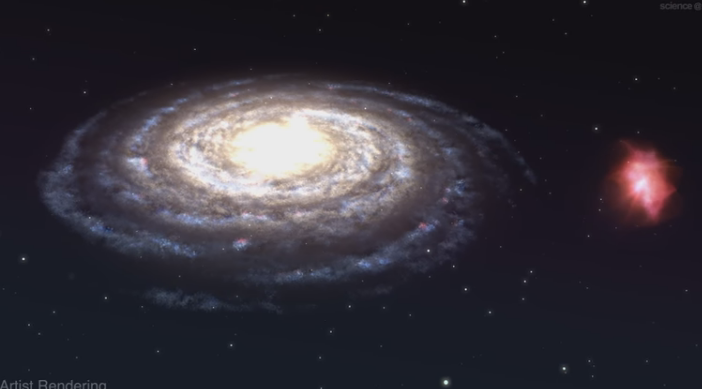Nó là một đám mây khí khổng lồ đang quay quanh thiên hà Milky Way và hiện tại hội tụ khoảng 2 triệu ngôi sao.
