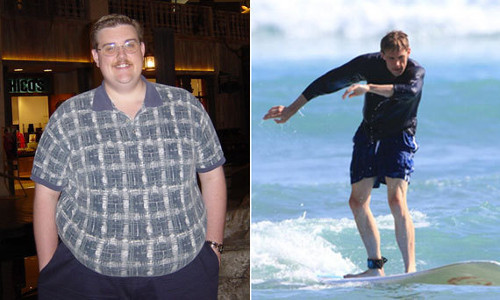 Dave giảm 99kg. Dave đã ăn quá nhiều đồ ngọt trước đó nên bị béo phì. Anh không thể tham gia vào các hoạt động giải trí cùng con trai nên quyết tâm giảm cân bằng được.