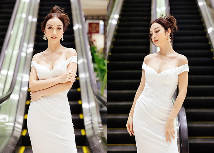 Ở tuổi 38 và trải qua 4 lần sinh nở, Jennifer Phạm vẫn giữ được vóc dáng gợi cảm, trẻ trung.