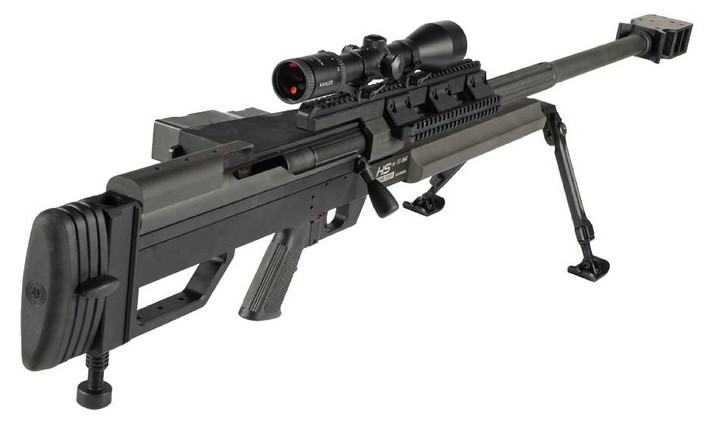 Súng bắn tỉa HS 50 được sản xuất và tiếp thị bởi công ty sản xuất vũ khí Steyr của Áo, nhưng khẩu súng này không phải do các kỹ sư của công ty này phát triển, mà đặt hàng nhà thiết kế súng người Đức, phát triển một mẫu súng bắn tỉa hạng nặng, cỡ nòng 12,7 mm (.50).