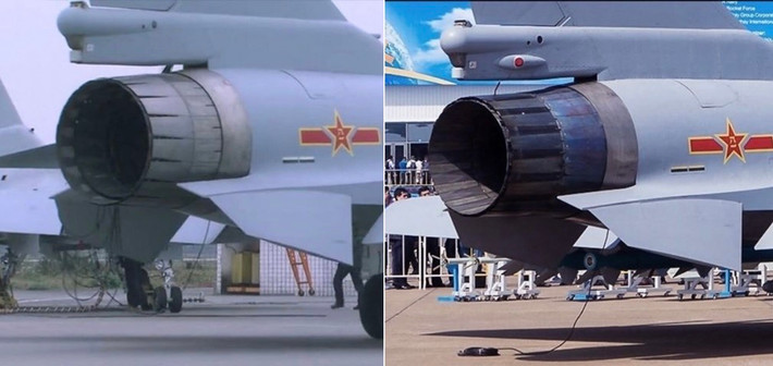 Theo các nguồn tin, chỉ có một mẫu J-20 thử nghiệm với động cơ WS-10B do Trung Quốc chế tạo; còn tất cả số J-20 còn lại đều sử dụng động cơ AL-31FN, do NPO Saturn của Nga. Đây cũng là động cơ được lắp trên "niềm tự hào" Chengdu J-10, loại chiến đấu cơ hạng nhẹ, một động cơ.