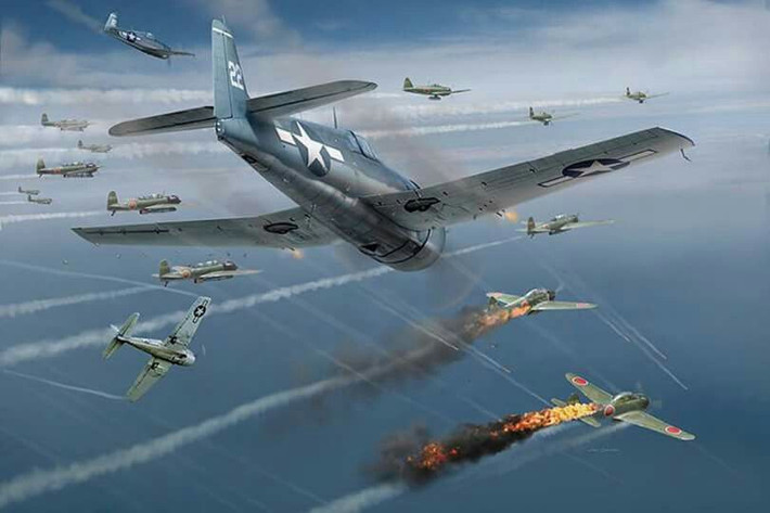 Thứ tư là trận chiến trên biển Philippines, diễn ra từ ngày 19 đến 20/6/1944. Đây là trận đánh giữa Nhật Bản với Mỹ trong Thế chiến II. 700 máy bay của Nhật đã phải gồng mình, chiến đấu chống 1.000 chiến đấu cơ của Mỹ trong 4 đợt tấn công liên tiếp.