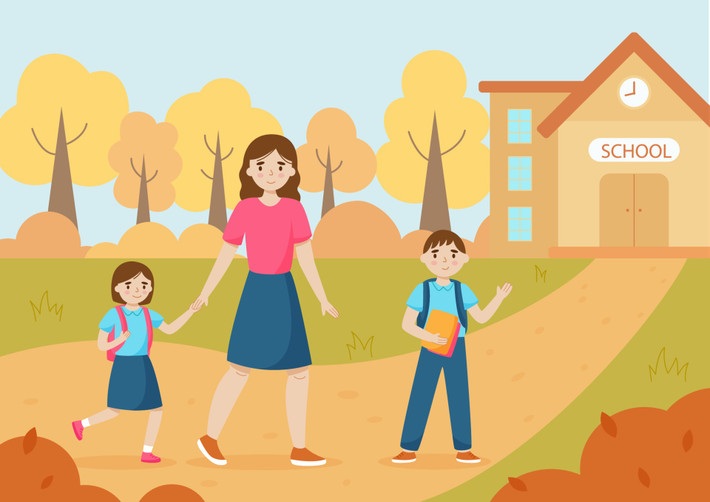 1. Thể hiện cảm xúc tiêu cực. Hầu hết trẻ nhỏ đều coi gia đình là không gian an toàn. Tạm rời sự chăm sóc của bố mẹ dễ khiến trẻ hoang mang. Thậm chí, nhiều trẻ chưa biết kiểm soát cảm xúc có thể khóc hoặc chống đối việc đến trường. Ảnh: Vecteezy.