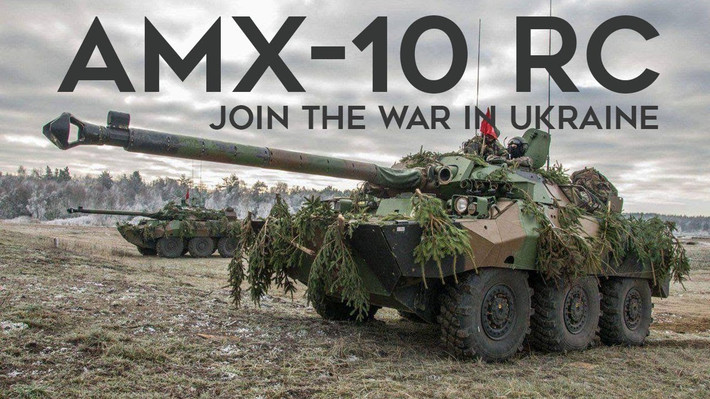 Thậm chí Bộ trưởng Quốc phòng Ukraine, ông Oleksiy Reznikov đã mô tả, xe tăng bánh lốp AMX-10 RC “là một khẩu súng trường bắn tỉa được đặt trên một cỗ xe tốc độ”; ca ngợi khả năng của chiếc xe tăng bánh lốp này. Ảnh: BM.