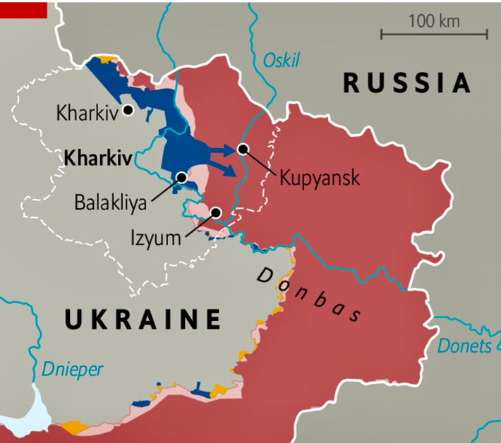 Thậm chí, quân đội Nga có thể trực tiếp mở đường tới Slavyansk, cắt đứt đường tiếp tế của quân Bakhmut Ukraine từ phía sau, đồng thời tiêu diệt lực lượng chủ lực Ukraine gồm 9 lữ đoàn ở tuyến phía Bắc trong một đòn tấn công. Đồng thời nối liền tuyến đường phía Bắc và phía đông; loại bỏ hoàn toàn mối đe dọa của quân đội Ukraine ở phía bắc Luhansk và Donetsk.