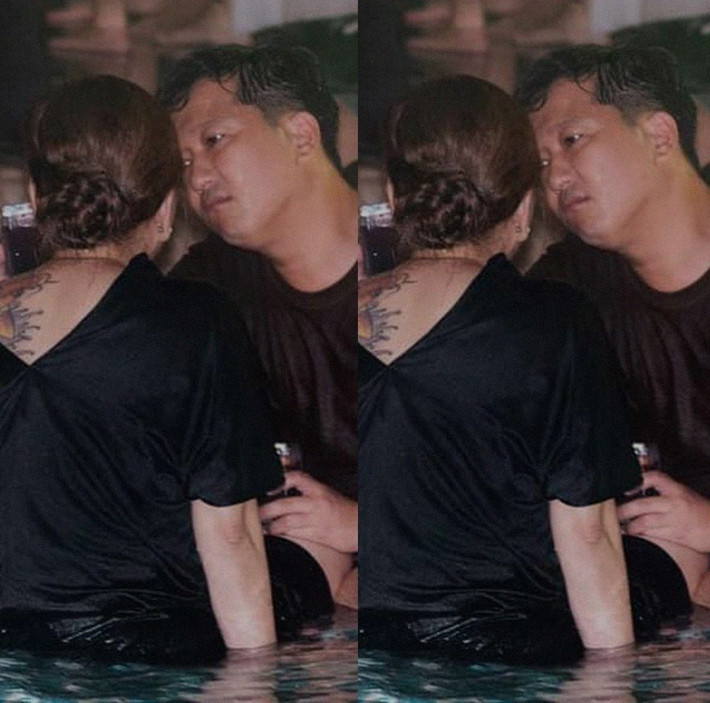 Bức ảnh Trường Giang nhìn đắm đuối "gái lạ" bên hồ bơi ở đám cưới Diệu Nhi khiến fan "ngã ngửa" khi biết danh tính thật của nữ chính.