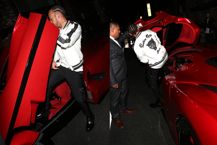 Ferrari LaFerrari: Nhằm ăn mừng chiến thắng Australian Grand Prix 2015, Lewis Hamilton đã đặt hàng một chiếc LaFerrari. Siêu xe này được bàn giao bởi đại lý Ferrari Beverly Hills, và anh thường được bắt gặp tham dự những sự kiện cùng chiếc LaFerrari này.
