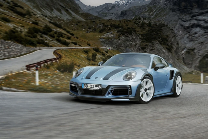 Porsche 911 Turbo S hiện là phiên bản mạnh mẽ nhất của thế hệ 992. Khối động cơ boxer 6 xy-lanh twin-turbo 3.7L sản sinh công suất 650 mã lực và mô-men xoắn 800 Nm.