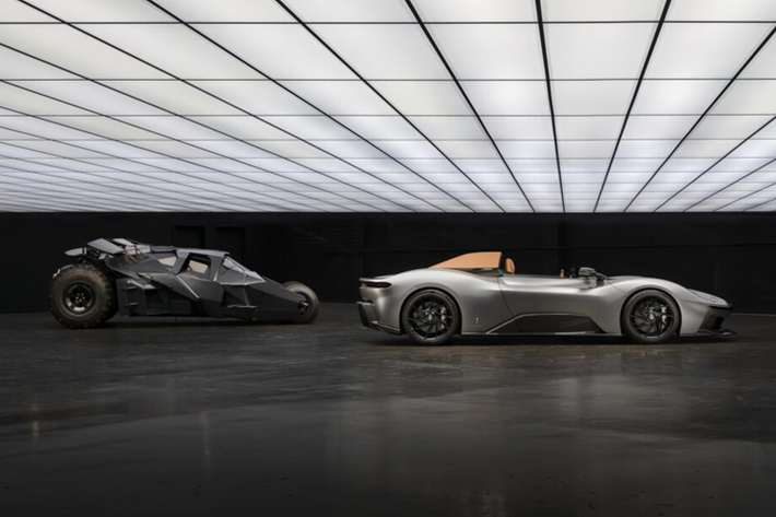Pininfarina B95 Gotham chạy điện kết hợp nền tảng có nguồn gốc từ Rimac với thiết kế thân xe Barchetta không mui và thông số kỹ thuật lấy cảm hứng từ bộ phim đầy biểu tượng này.