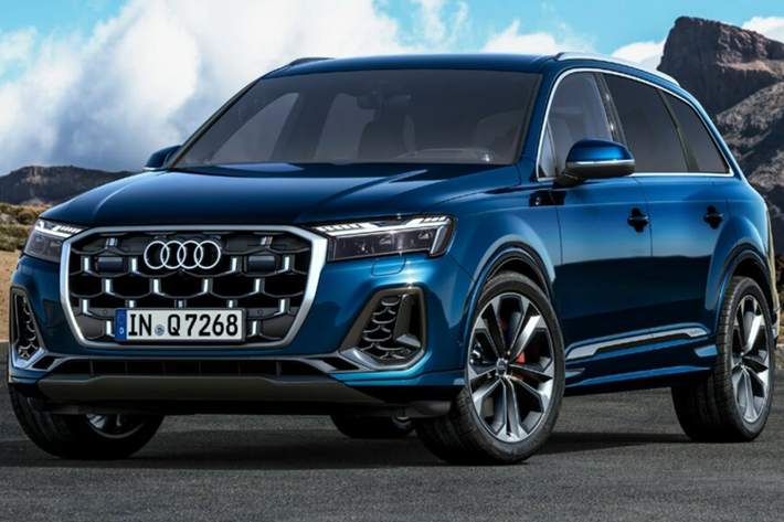 Phiên bản Facelift của Audi Q7 2025 mới tập trung chủ yếu vào các thay đổi về mặt thẩm mỹ, bao gồm các tùy chọn đèn chiếu sáng công nghệ cao có thể tùy chỉnh, lưới tản nhiệt mới và phần cản trước được thiết kế lại dữ dằn hơn.