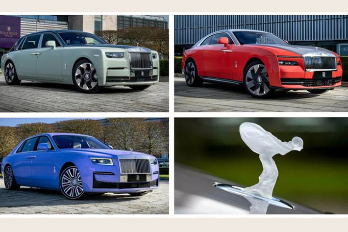 Bộ sưu tập Rolls-Royce Spirit of Expression siêu sang này gồm một chiếc Ghost Extended, một chiếc Phantom Extended và một chiếc sedan điện Spectre. Đây là những chiếc xe đầu tiên đến từ văn phòng khách hàng đặc biệt của Rolls-Royce tại Thượng Hải, Trung Quốc.