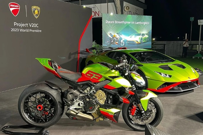 Cung cấp sức mạnh cho Ducati Streetfighter V4 Lamborghini là động cơ Desmosedici Stradale dung tích 1.103 cc, sản sinh công suất tối đa 208 mã lực và mô-men xoắn cực đại 123 Nm.