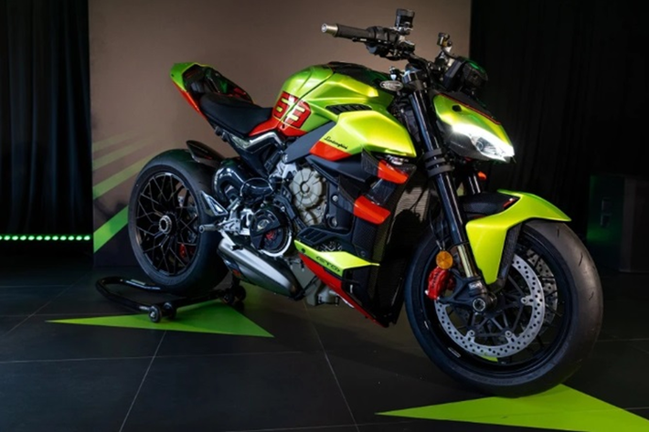 Siêu môtô Ducati Streetfighter V4 Lamborghini mới phiên bản đặc biệt này là sản phẩm của sự kết hợp giữa thương hiệu Ducati Style Center và Lamborghini Centro Stile.