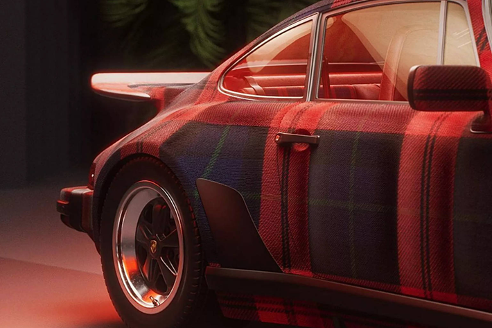 Porsche 930 Turbo họa tiết caro tartan đã ứng dụng loại vải kẻ sọc này trên nội thất dòng 911 Turbo của hãng từ những năm 1970, nhằm tạo ra điểm nhấn cho sản phẩm. Hình ảnh chiếc 930 Turbo với ngoại thất được phủ họa tiết caro đặc trưng của vải tartan xuất hiện trên kênh Instagram chính thức của Porsche thực chất là bản dựng đồ họa vi tính, không phải là xe có thực ngoài đời