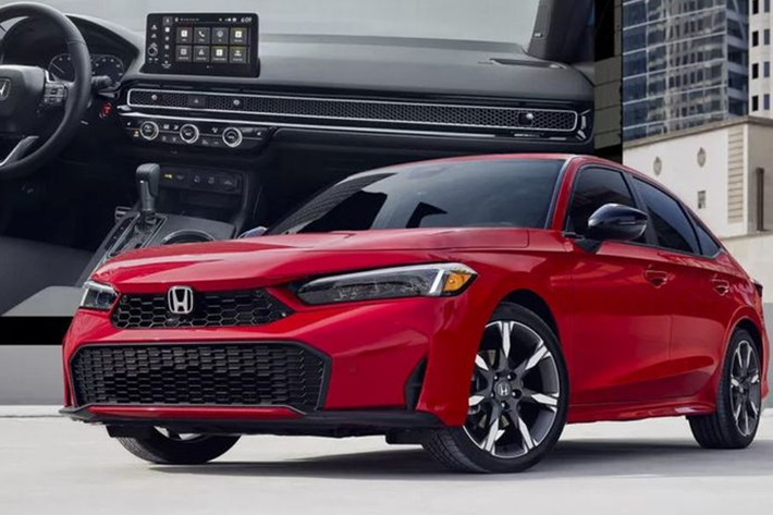 Về thiết kế, Honda Civic 2025 mới có cản trước thể thao hơn, lưới tản nhiệt mở rộng và cụm đèn hậu tối màu. Xe có 4 màu sơn mới, bao gồm Bạc Solar Silver Metallic, Xám Urban Gray Pearl, Xanh Blue Lagoon Pearl và Trắng Sand Dune Pearl.
