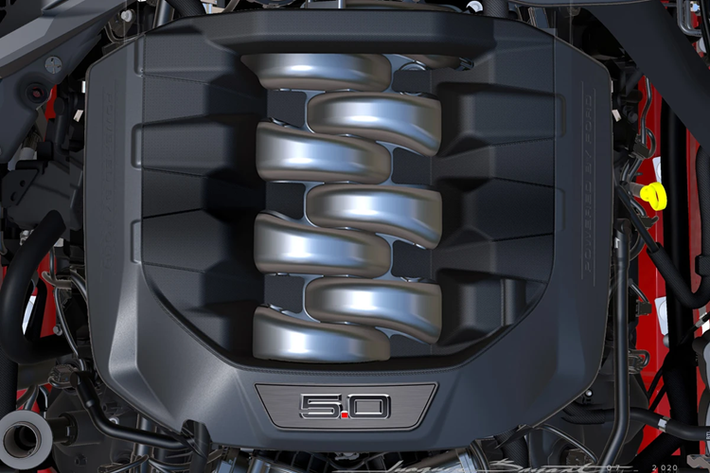 Được phát triển trên biến thể GT, Ford Mustang phiên bản cảnh sát Kentucky vẫn sử dụng động cơ Coyote V8 hút khí tự nhiên 5.0L, công suất tối đa 493 mã lực và mô-men xoắn cực đại 567 Nm.