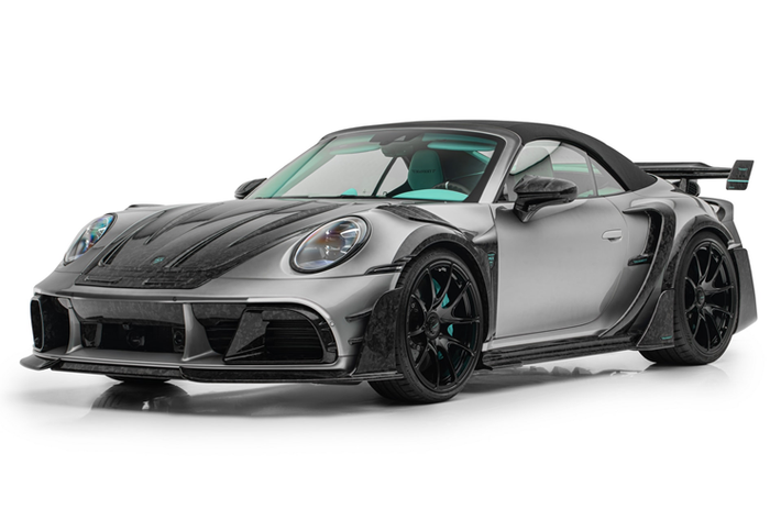 Về thiết kế, Mansory đã thiết kế lại gần như hoàn toàn diện mạo tổng thể của chiếc Porsche 911 Turbo S bản mui trần, đem đến cho chiếc xe thể thao Đức những chi tiết góc cạnh mang đậm tính khí động học hơn, thân xe được mở rộng, đuôi sau được trang bị cánh gió hai tầng cỡ lớn.