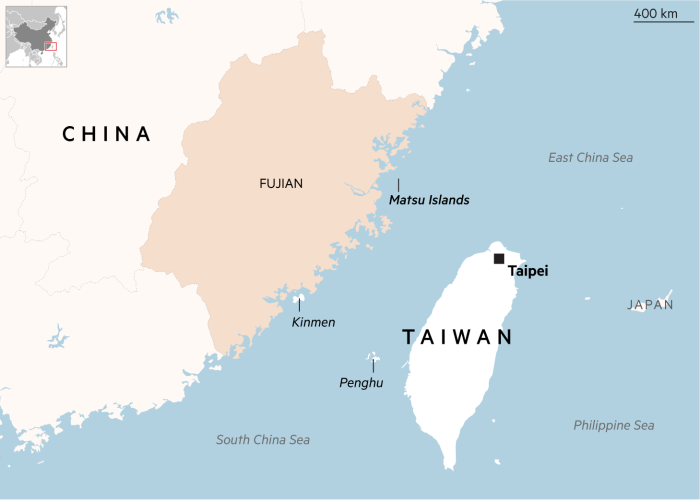 Đảo Đài Loan có diện tích hơn 35.000 km vuông. Khoảng cách từ Đài Loan đến Trung Quốc đại lục, nơi gần nhất là 130 km. Tuy chỉ là một hòn đảo nhỏ nhưng Đài Loan có một nền công nghiệp quốc phòng đáng ngưỡng mộ.
