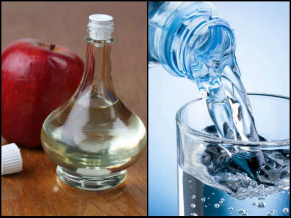 Pha giấm táo với nước. Pha 2 muỗng dấm táo với 250ml nước lọc. Uống nước dấm pha này hằng ngày, nên kết hợp với uống nước lọc đẩy đủ và đều đặn để tăng cường hòa tan chất độc và trị sỏi thận hiệu quả. Ảnh: Boldsky