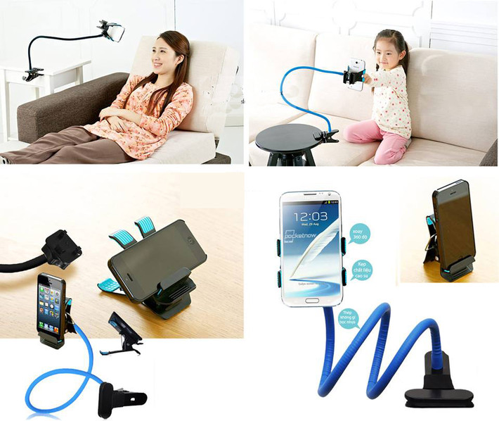 2. Sử dụng bộ giá đỡ điện thoại để giải phóng cho hai tay, hai vai có thể được mở rộng thoải mái hơn. Giá đỡ điện thoại có thể giúp bạn nghe điện thoại trong khi cả hai tay đều bận, tránh tình trạng dùng đầu và tay để kẹp điện thoại, rất dễ gây ra tổn thương.