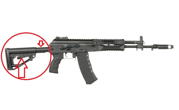 Phiên bản sản xuất cuối cùng của AK-12 đã đưa tất cả các tính năng tiêu chuẩn của súng trường tiến công hiện đại trong cùng loại, bao gồm báng súng có thể thay đổi phù hợp với người sử dụng và có thể gấp lại; ray Picatinny để lắp các phụ kiện theo súng như kính ngắm quang học, đèn pin chiến thuật…