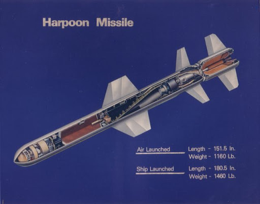 Các thành phần hệ thống chính của tên lửa Harpoon Block II bao gồm tên lửa đẩy, bệ phóng tên lửa, hệ thống chỉ huy và phóng. Đầu đạn nổ mạnh xuyên giáp nặng 240 kg, đủ cho tên lửa để tiêu diệt các vị trí phòng thủ bờ biển và tên lửa đất đối không, máy bay, bến cảng, cơ sở công nghiệp và tàu nổi của đối phương.