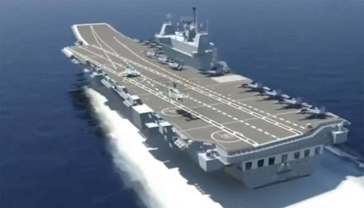 Tàu sân bay INS Vikrant dự kiến chở khoảng 30 máy bay cánh cố định trên tàu sân bay và khoảng 10 máy bay trực thăng; tương đương với tàu sân bay INS Vikramatia mà Ấn Độ mua của Nga.
