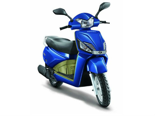 Trên bản đặc biệt, chiếc xe giá rẻ Mahindra Gusto 110 sở hữu hai tông màu ngoại thất độc quyền gồm màu xanh đại dương và màu đỏ đậm.