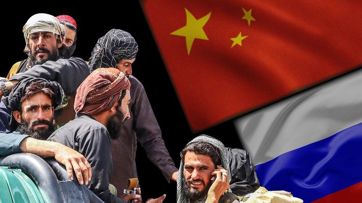 Trong lịch sử, Trung Quốc và Nga luôn phản đối Taliban. Ngày nay, chiến lược của họ là lôi kéo Taliban để phát triển các hành lang kinh tế ở Afghanistan như Hành lang Kinh tế Trung Quốc-Pakistan, nhằm ngăn chặn các quốc gia phương Tây tiếp cận Trung và Nam Á.