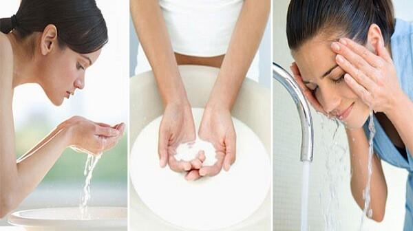 Khi lớp nước gạo này khô, bạn thoa thêm một lớp nước gạo nữa. Làm như vậy cho đến hết nước gạo. Sau đó rửa mặt lại với nước sạch. Ảnh: Mamcomviet.