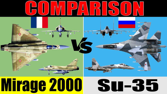 Trong không chiến tầm gần, Su-35 rất nhanh nhẹn, nhờ trang bị động cơ đẩy vectoring. Điều này làm dấy lên mối lo ngại về khả năng cạnh tranh của Mirage 2000 trong một cuộc đối đầu trực tiếp, khi Mirage 2000 sử dụng một động cơ và không có vectoring; đặc biệt là thiết kế của nó đã hơn bốn thập kỷ.
