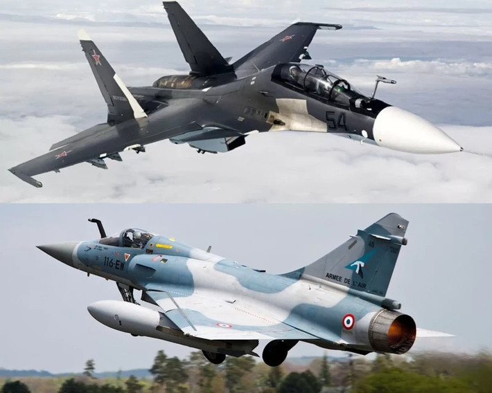 Về tốc độ và sự nhanh nhẹn, tốc độ tối đa Mach 2,25 của Su-35 nhỉnh hơn một chút so với tốc độ tối đa Mach 2,2 của Mirage 2000. Tuy nhiên, điều quan trọng hơn trong không chiến ngày nay, là khả năng chiến đấu ngoài tầm nhìn (BVR), nơi mà các hệ thống radar và tên lửa phát huy tác dụng.