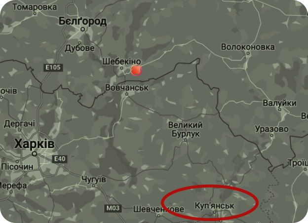 Thành phố Kupyansk, nằm ở phía nam tỉnh Kharkov, giáp với tỉnh Donetsk và Luhansk; mặc dù không phải là trung tâm công nghiệp lớn, nhưng với vị trí địa lý đặc biệt, đã trở thành tâm điểm tranh giành giữa Nga và Ukraine. Nó gần biên giới Nga và kết nối với các tuyến giao thông chính ở miền đông và miền trung Ukraine.
