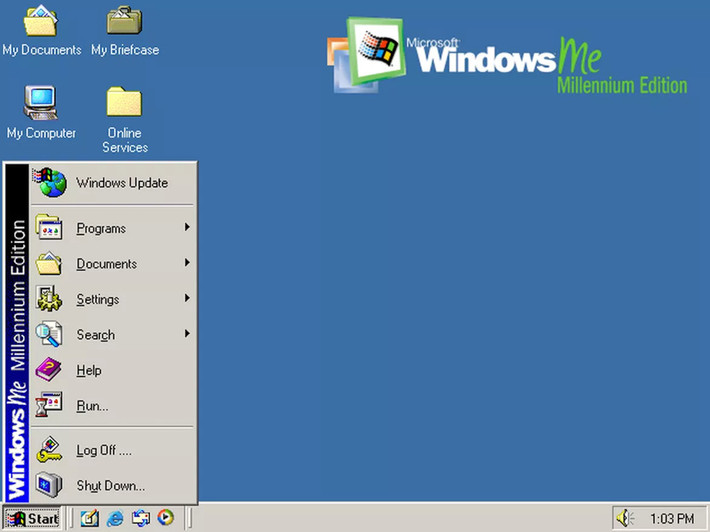 Windows bắt đầu phân loại người dùng ra thành các phân khúc khác nhau và Windows ME (2000) tập trung vào đa phương tiện và các người dùng gia đình. Tuy nhiên phiên bản này không ổn định và quá nhiều lỗi và được coi là một thất bại cua Microsoft. Mặc dù vậy, một số ứng dụng quan trọng như Movie Maker, Media Player và IE bản mới đã xuất hiện trong Windows ME.