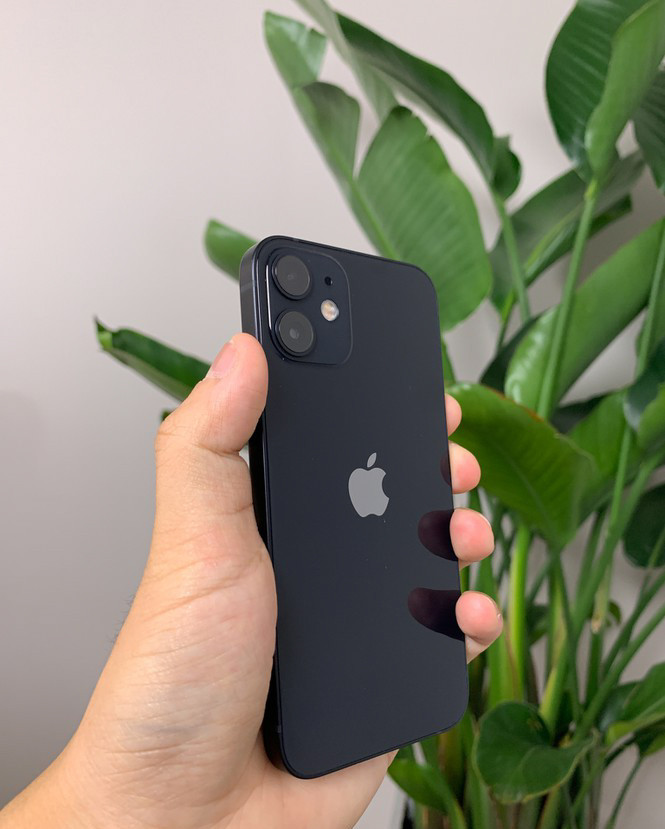 iPhone 12 mini có thiết kế giống iPhone 12, ngoại trừ việc màn hình bị cắt giảm xuống chỉ còn 5.4 inch. Màn hình này vẫn sử dụng tấm nền OLED với công nghệ TrueTone và chất lượng hiển thị tương đương iPhone 12.