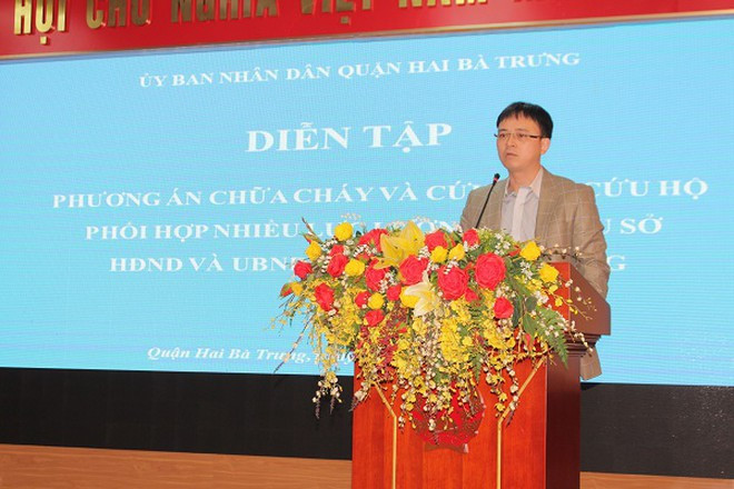 Chủ tịch UBND quận Hai Bà Trưng 2021-2026 - ông Nguyễn Quang Trung.