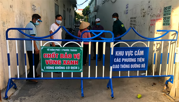 TP Nha Trang - Khánh Hòa: Để góp phần hạn chế dịch COVID-19 lây lan ra diện rộng, TP. Nha Trang đã triển khai mô hình chốt bảo vệ “vùng xanh”